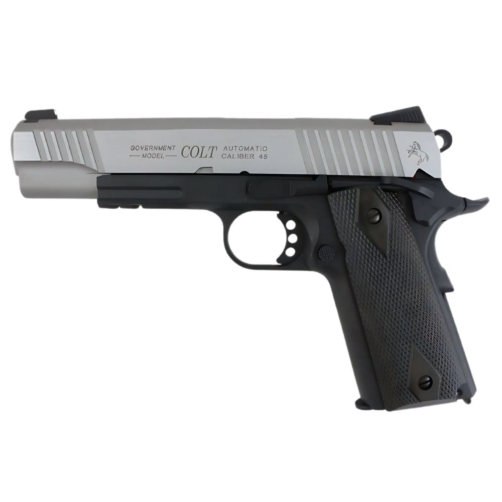 Pistola softair Colt 1911 Rail Gun a CO. - Nero/Grigio