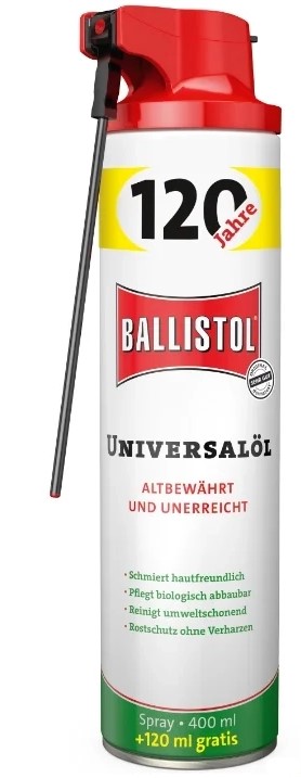 ballistol olio universale 400ml + 120 ml omaggio