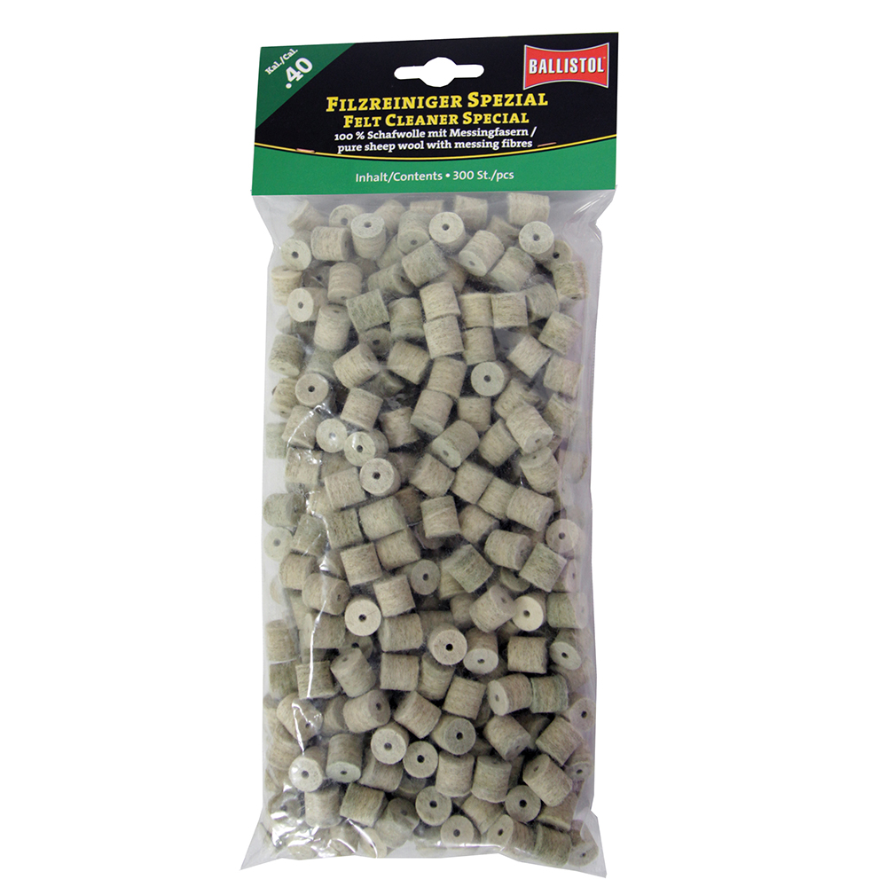 Ballistol feltrini per pulizia Special, Cal. .40, 300 pcs., DE/EN