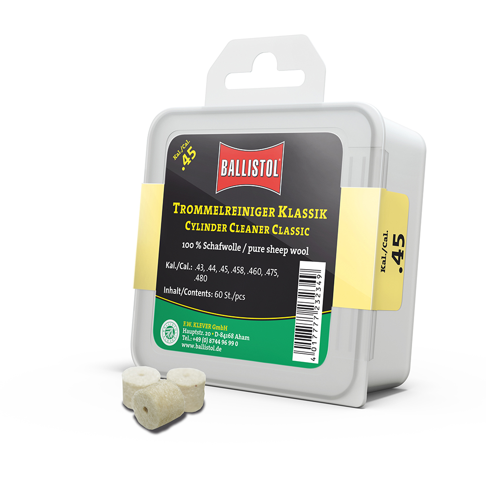 Ballistol detergente per canne in feltro Classic, Cal. .458, 60 pcs., DE/EN