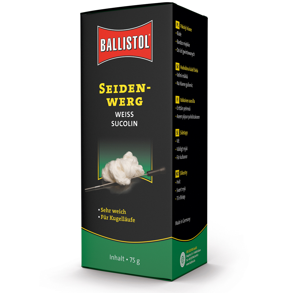 Stoppa in seta, 75 g, per fucili, bianca, EURO/RU/RO/PL/SK/FI/SV/NO