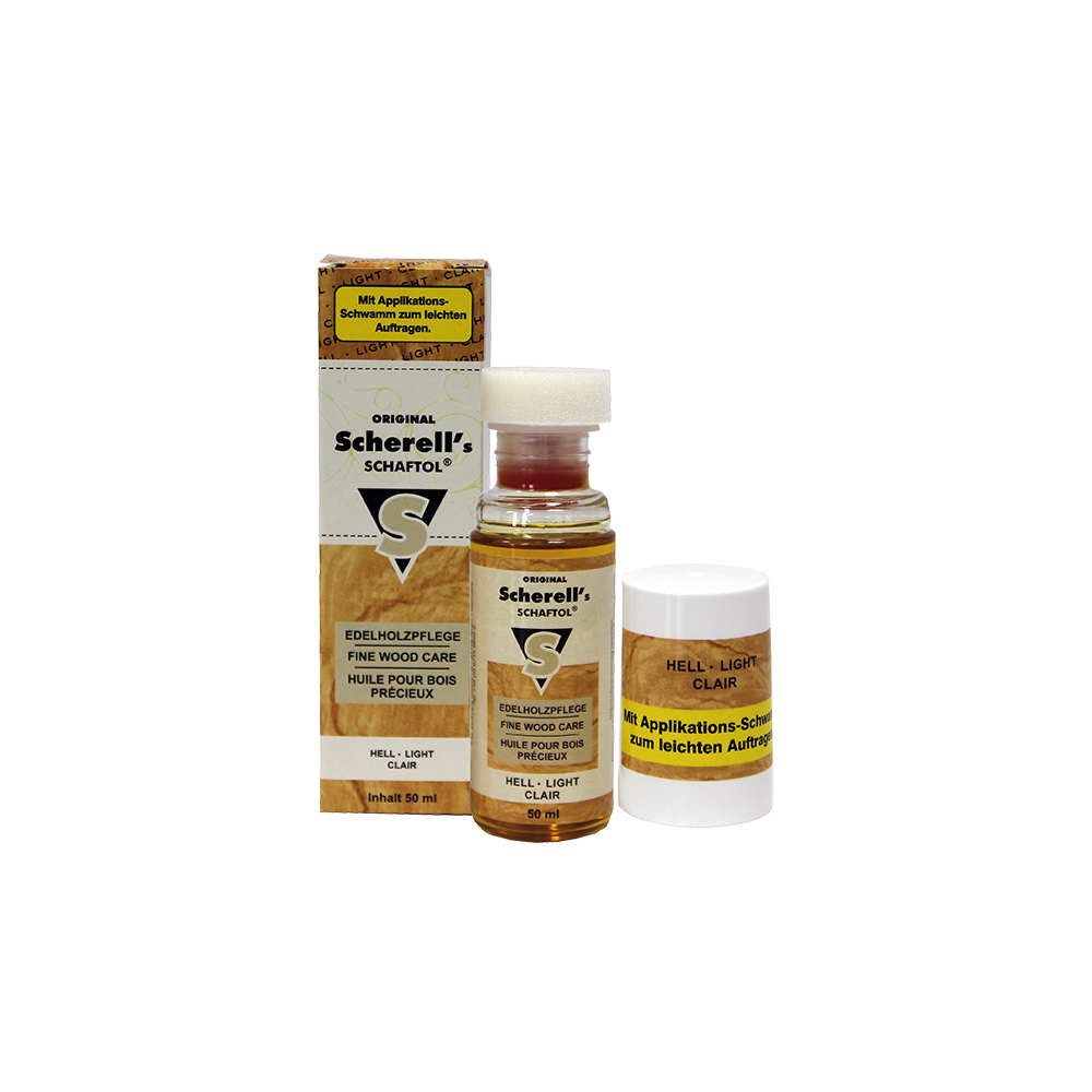 Scherell s SCHAFTOL chiaro, 50 ml con applicatore a spugna D/EN/FR