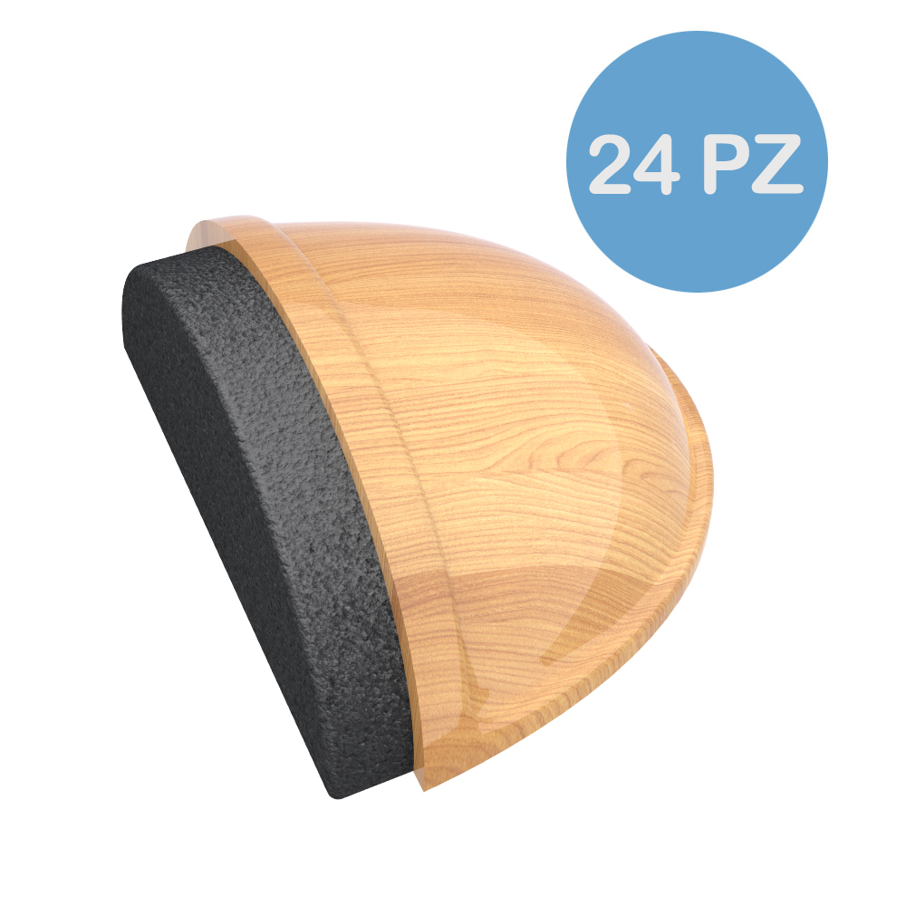 Fermaporta Adesivi+batt.gomma Frassino C