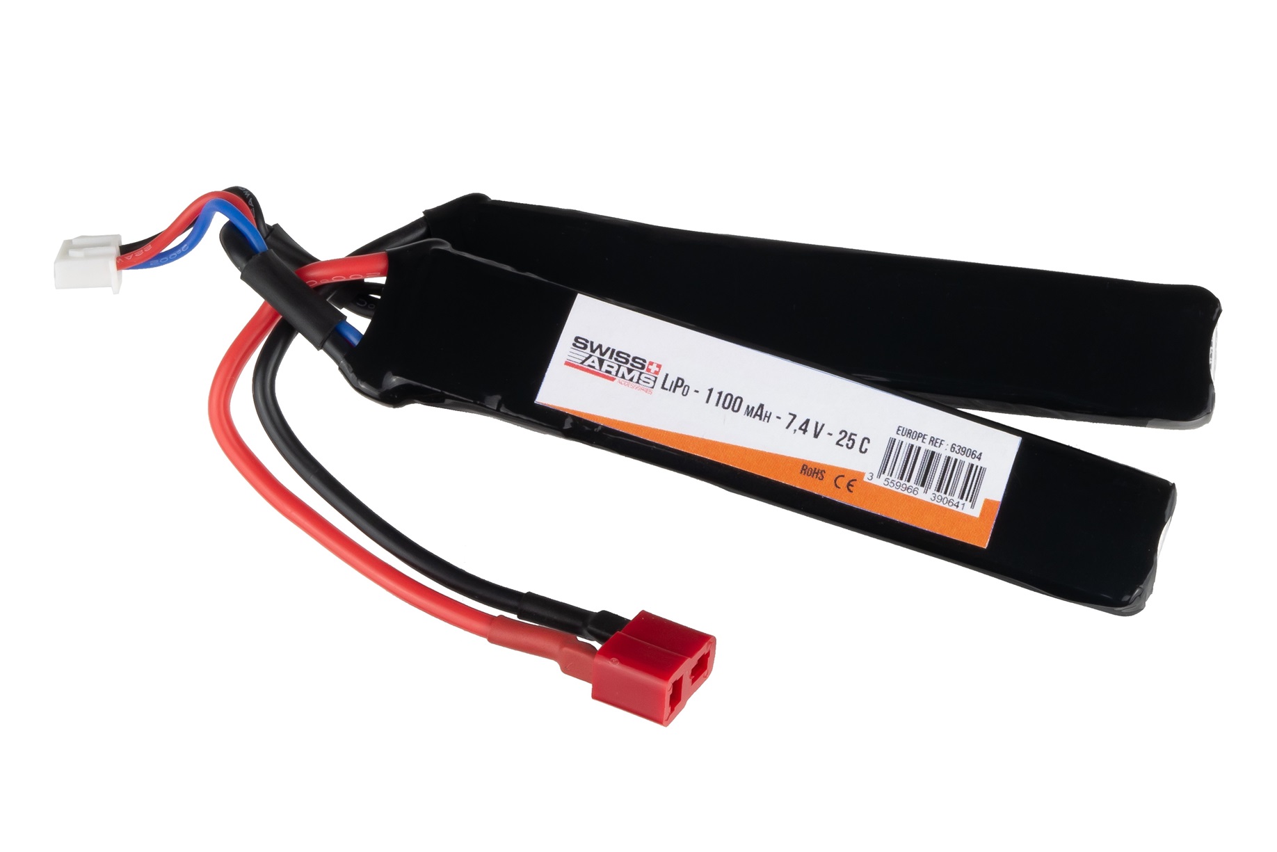 batteria doppia swiss arms lipo 7.4v 110