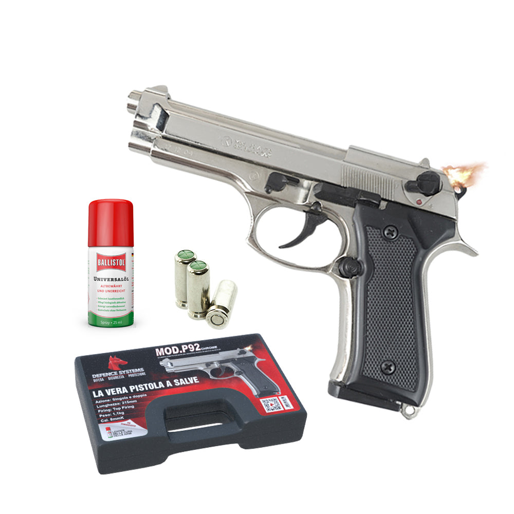 430.001 -Pistola a salve P92 - Chrome