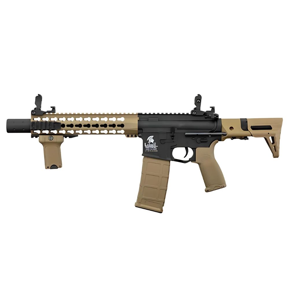 Fucile d'assalto M4 Silencer PDW LT-19 G2 elettrico - Nero/Tan