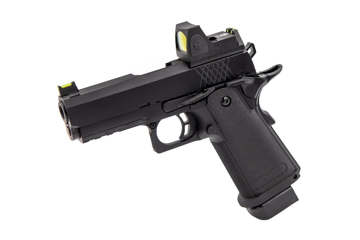 Pistola softair Raven Hi-CAPA 3.8 PRO a gas + RDS - Nero