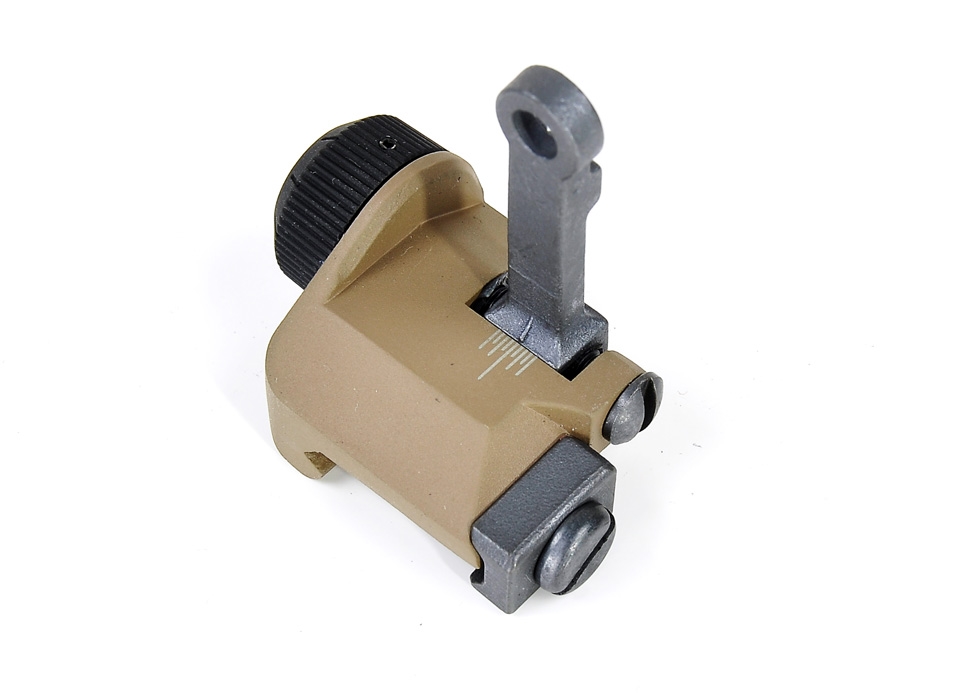 Knight Type 300M Flip Up Rear Sight(Tan)