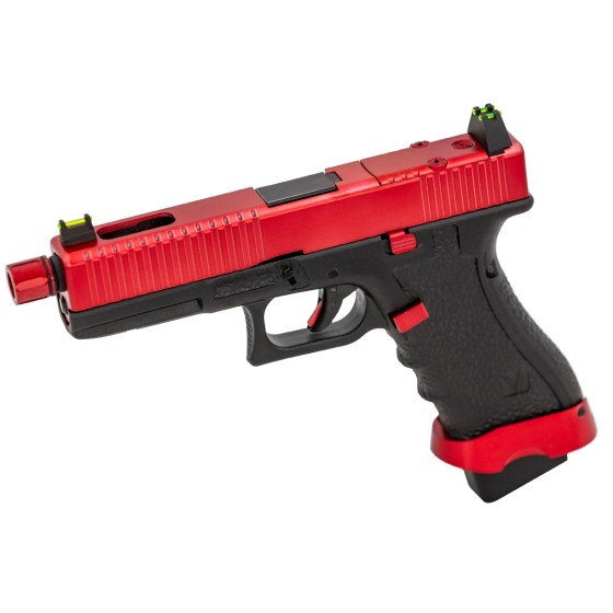 Pistola softair Vorsk EU7 Tactical a gas - Rosso