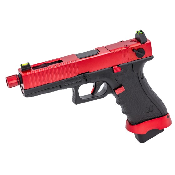 Pistola softair Vorsk EU8 Tactical a gas - Rosso