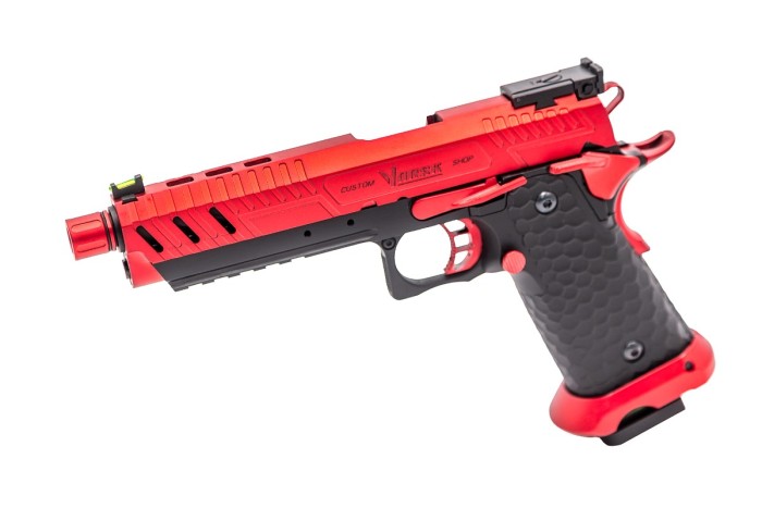 Pistola softair Vorsk CS Hi-Capa CS Vengeance 5.1 GBB - nero/rosso